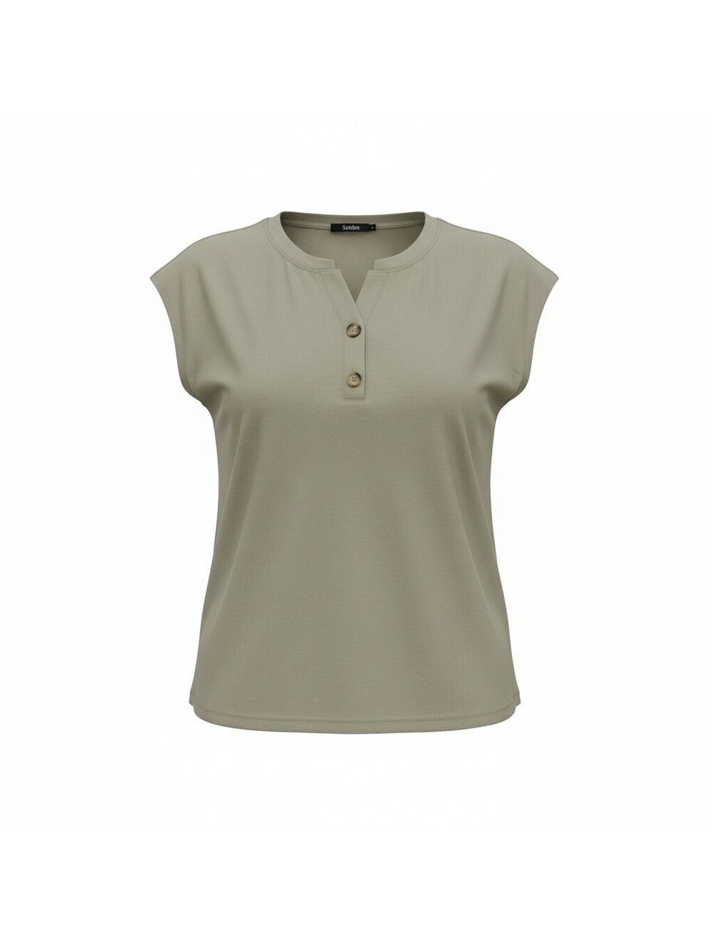 Sunbs Women's Two-Piece Set Henley Top and Pants Medium